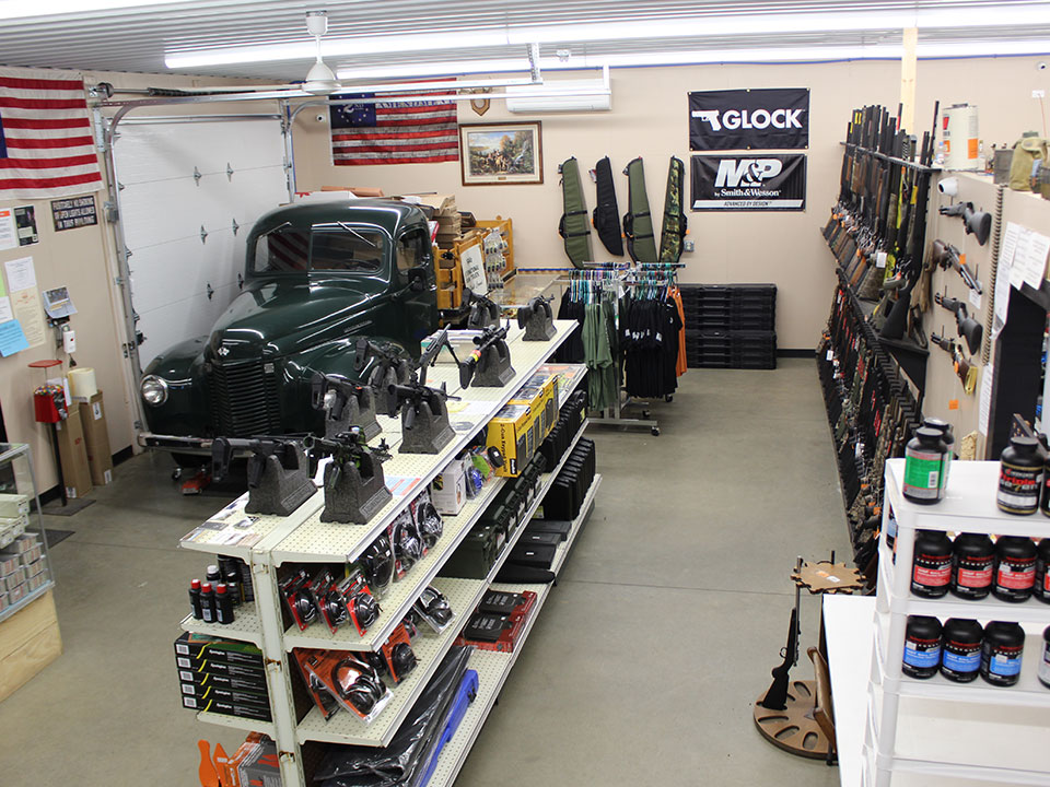 Tamarack Armory Meadville gun shop interior